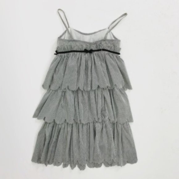SALE Marc Jacobs Striped Tiered Scallop Trim Dress - Picture 10 of 10